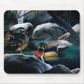 Houten Eenden Koppel Vijver Natuur Wilde Dieren Kl Muismat (Voorkant)