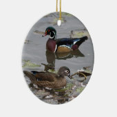 Houten Eenden Ornament (Rechts)