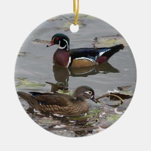 Houten Eenden Ornament (Voorkant)