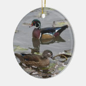 Houten Eenden Ornament (Links)