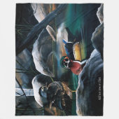 Houten eendenvijver fleece deken (Voorkant)