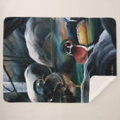 Houten eendenvijver sherpa deken (Voorkant (horizontaal))