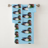 Houten eendenwaterlelie bad handdoek (Insitu)