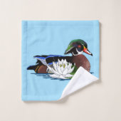 Houten eendenwaterlelie bad handdoek (Wasdoekje)