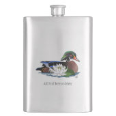 Houten eendenwaterlelie flacon (Voorkant)