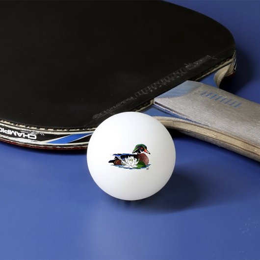 Houten eendenwaterlelie pingpongbal