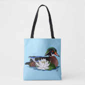 Houten eendenwaterlelie tote bag (Voorkant)