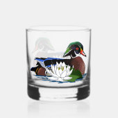 Houten eendenwaterlelie whisky glas (Achterkant)