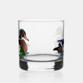 Houten eendenwaterlelie whisky glas (Links)