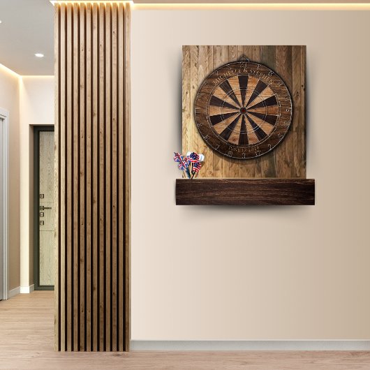 Houten Effect Dartboard Doordachte Keepsake Gift Dartbord