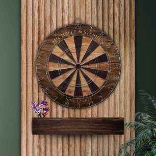 Houten Effect Dartboard Doordachte Keepsake Gift Dartbord