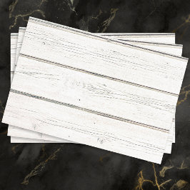 Houten Effect Witte Rustieke Woodgrain Landelijke  Tissuepapier