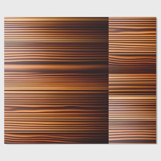 Houten eiken textuur lijnen Geometrisch patroon Cadeaupapier (Vlak)