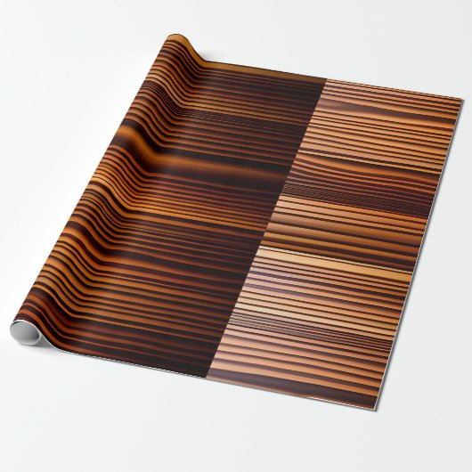 Houten eiken textuur lijnen Geometrisch patroon Cadeaupapier (Uitgerold)