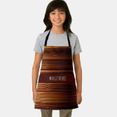 Houten eiken textuur lijnen Geometrisch patroon Schort (Insitu)