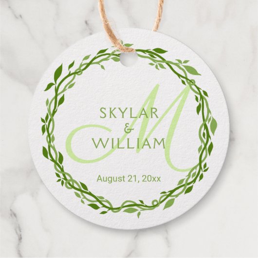 Houten Elegantie Bruiloft Dubbelzijdig Zilveren Fo Bedankjes Labels (Achterkant)