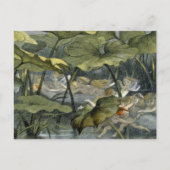 Houten Elf bij Spel, illustratie van 'in Fairylan Briefkaart (Voorkant)