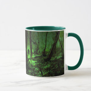 houten elfen-avatar keramische mok