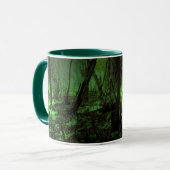 houten elfen-avatar keramische mok (Voorkant links)