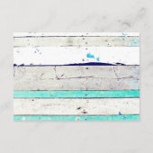 Houten en Kantelen Bruiloft Detailkaart Informatiekaartje (Achterkant)