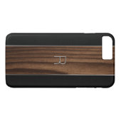 Houten en metalen iPhone 7 Plus hoesje (Achterkant (Horizontaal))
