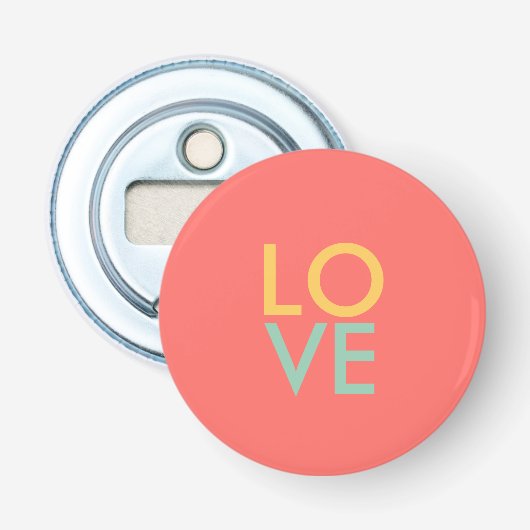 Houten flesopener button flesopener (Voorkant)
