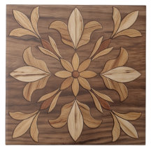 Houten Fleur-de-Lis Intarsia
