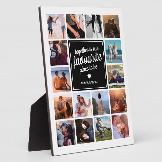 Houten Fotocollage Memory Square Fotoplaat (Zijkant)