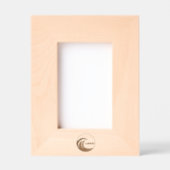 Houten fotolijst Logo gegraveerd 4x6 weergave (Voorkant)