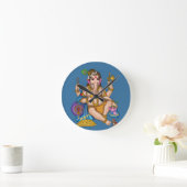 Houten Ganesha Wandklok (Huis)