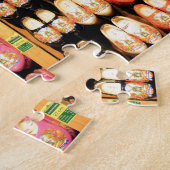 Houten geverfde stamhout, Holland 2 Legpuzzel (Zijkant)