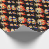 Houten geverfde stamhout, Nederland Cadeaupapier (Hoek)