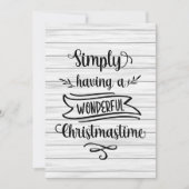 Houten Gewoon met een heerlijke kersttijd Feestdagenkaart (Voorkant)