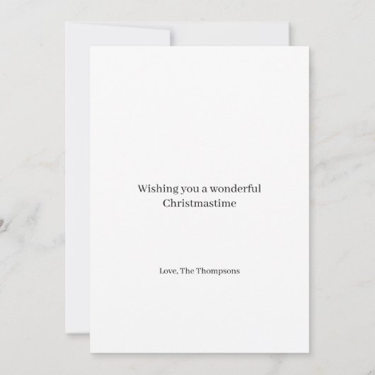 Houten Gewoon met een heerlijke kersttijd Feestdagenkaart (Achterkant)