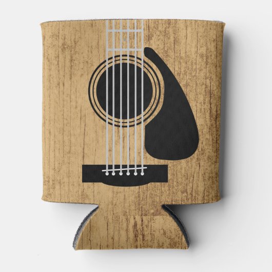 Houten gitaar blikjeskoeler (Voorkant)