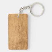 Houten Gitaar Monogram Sleutelhanger (achterkant)