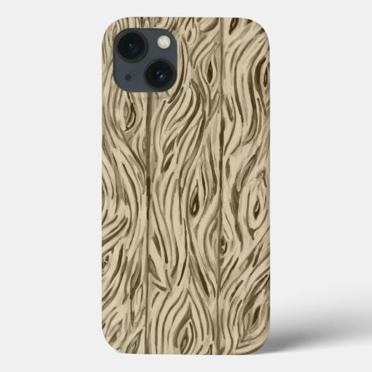 Houten Graan Board Franse eak Barrel iphone case (Achterkant)