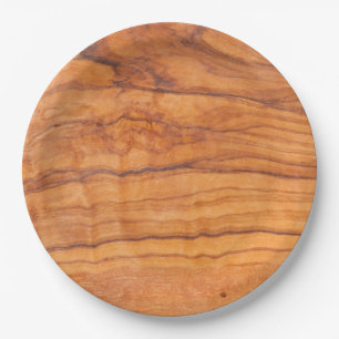 Houten graan papieren bordje