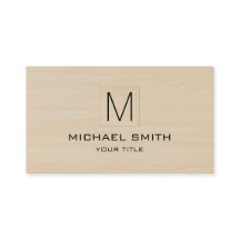 Houten Graan Professioneel Elegant Monogram #9