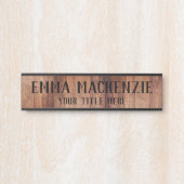 Houten Graan Stijl Hangende Deurteken Naam Bord Deurbordje (Voorkant)