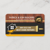 Houten graan Strijdhout Visitekaartje (Voorkant)