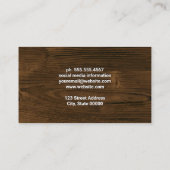 Houten Graan | Timmervaks Houtbewerkingsgereedscha Visitekaartje (Achterkant)