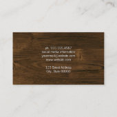 Houten graan visitekaartje (Achterkant)