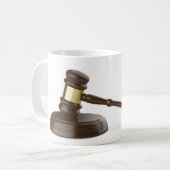 Houten hamer koffiemok (Voorkant links)