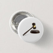 Houten hamer ronde button 3,2 cm (Voorkant /achterkant)