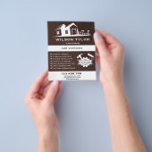 Houten handgereedschap voor moderne bouwconstructi flyer (Hand)