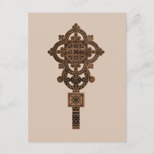 Houten Handkruis Briefkaart
