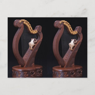 Houten Harp Avonturen Ansichtkaart Briefkaart