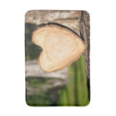 houten hart badmat (Voorkant Verticaal)