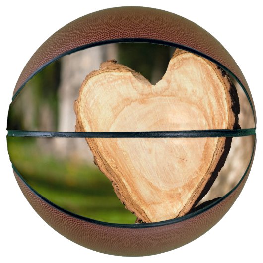 houten hart basketbal (Voorkant)